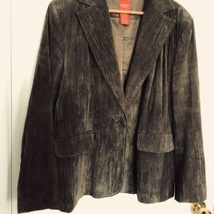 OLSEN Chocolate Brown Leather Jacket